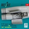 RESKIT RSU48-0427 B-1B Lancer nacelles with air intakes & late exhaust nozzles (type 1) (open engine bay) for Revell kit (3D Printed) (1/48)